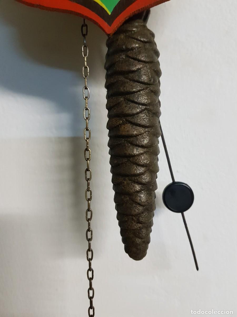 Relojes de pared: Reloj de cucu funcionando de una pesa - Foto 3