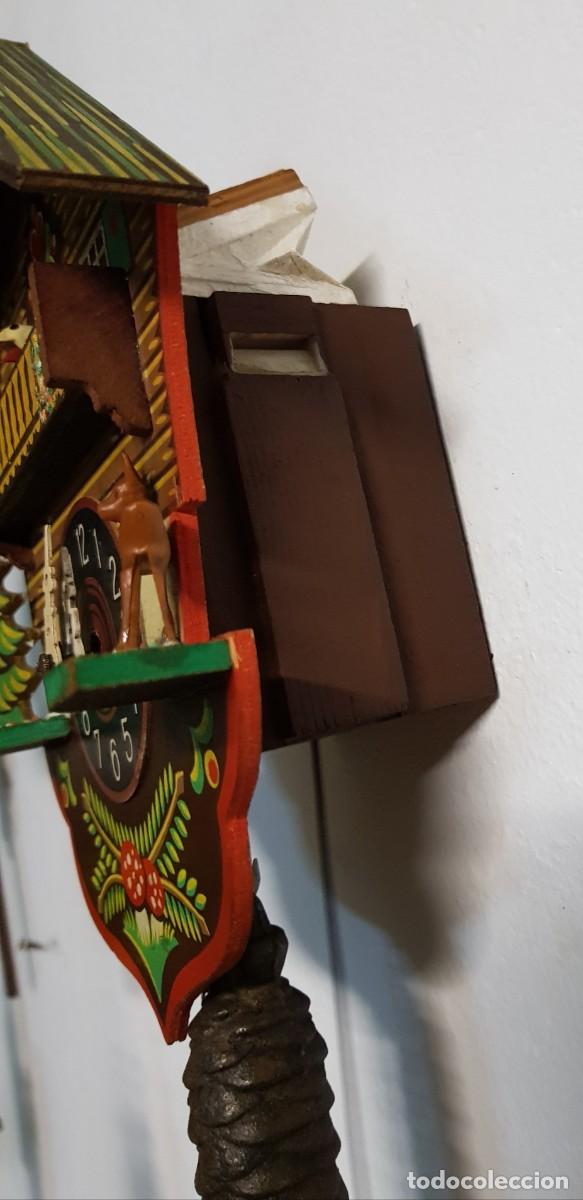 Relojes de pared: Reloj de cucu funcionando de una pesa - Foto 4