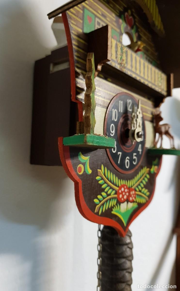 Relojes de pared: Reloj de cucu funcionando de una pesa - Foto 5