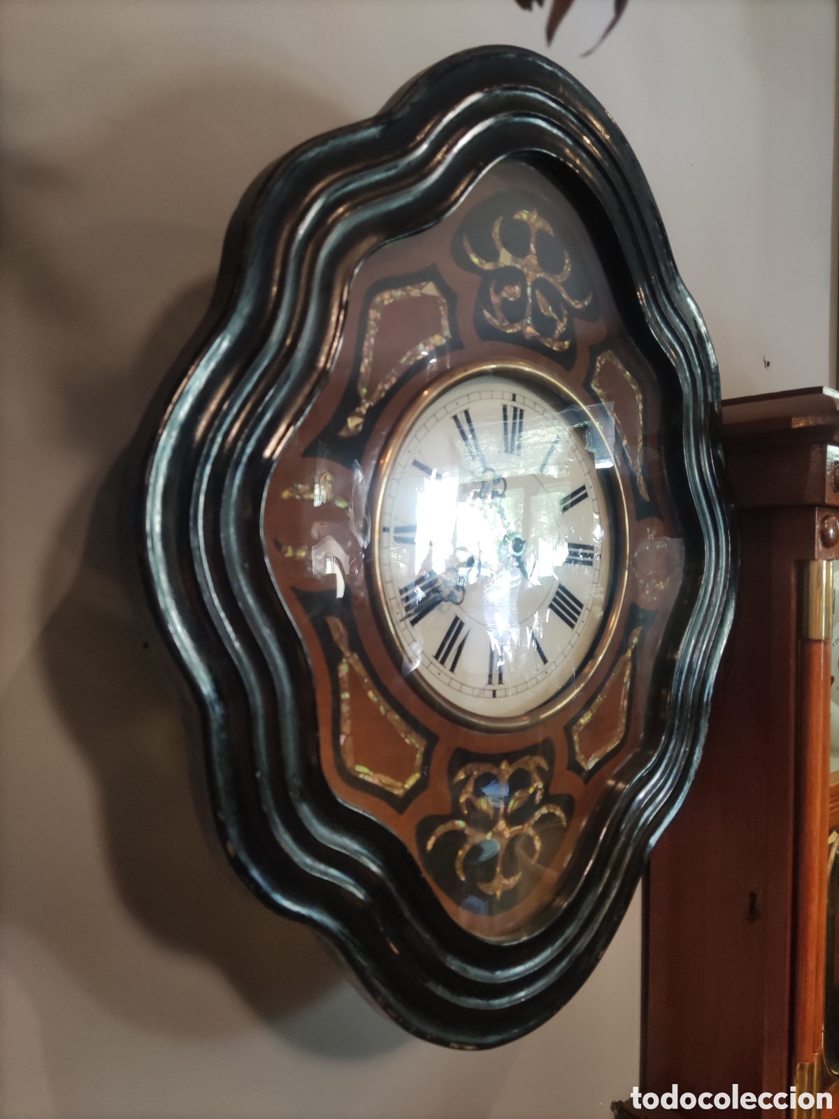 Relojes de pared: ANTIGUO RELOJ OJO DE BUEY - Foto 2