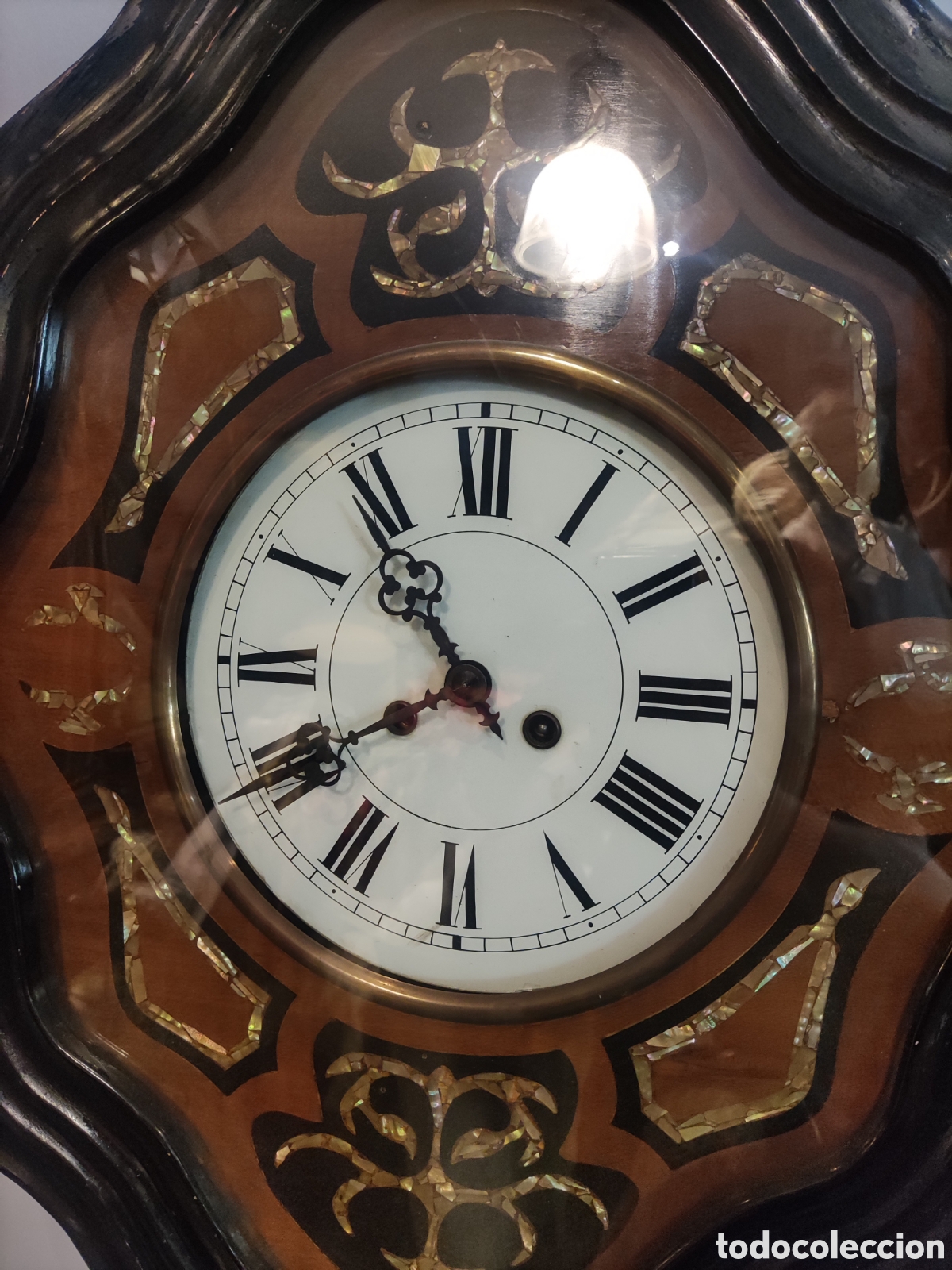 Relojes de pared: ANTIGUO RELOJ OJO DE BUEY - Foto 5