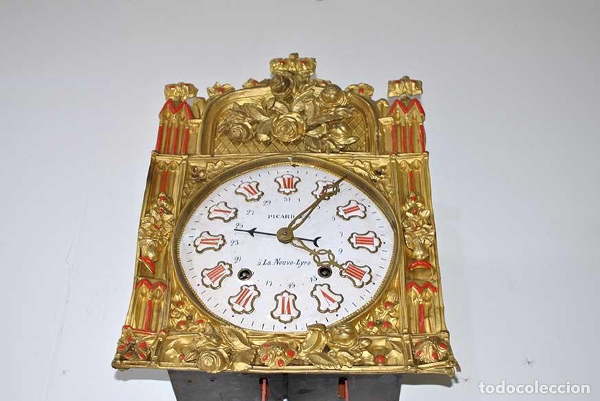 Relojes de pared: RELOJ ANTIGUO DE PARED TIPO MOREZ - Foto 6