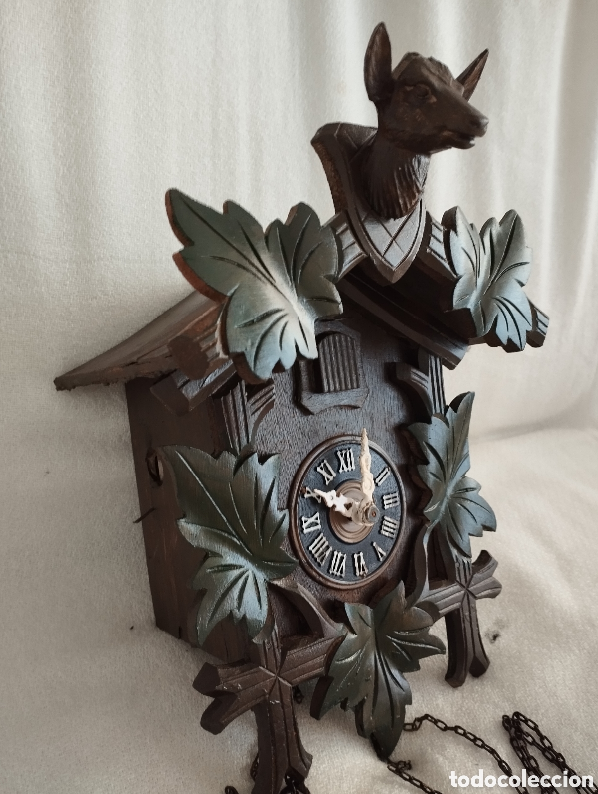 Relojes de pared: Antiguo Reloj de cuco. - Foto 4