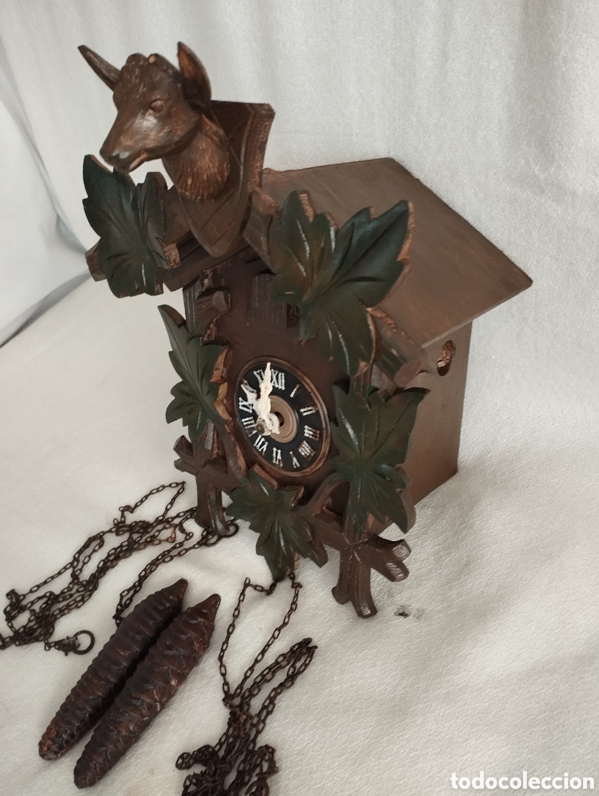 Relojes de pared: Antiguo Reloj de cuco. - Foto 7