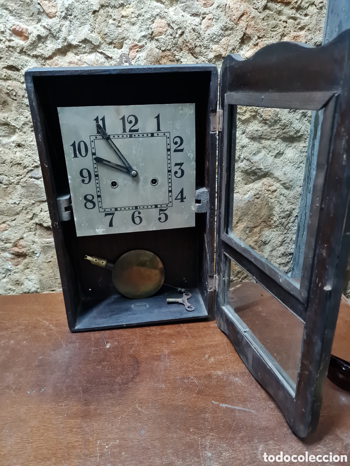 Relojes de pared: Reloj antiguo sin funcionar ardeco - Foto 4