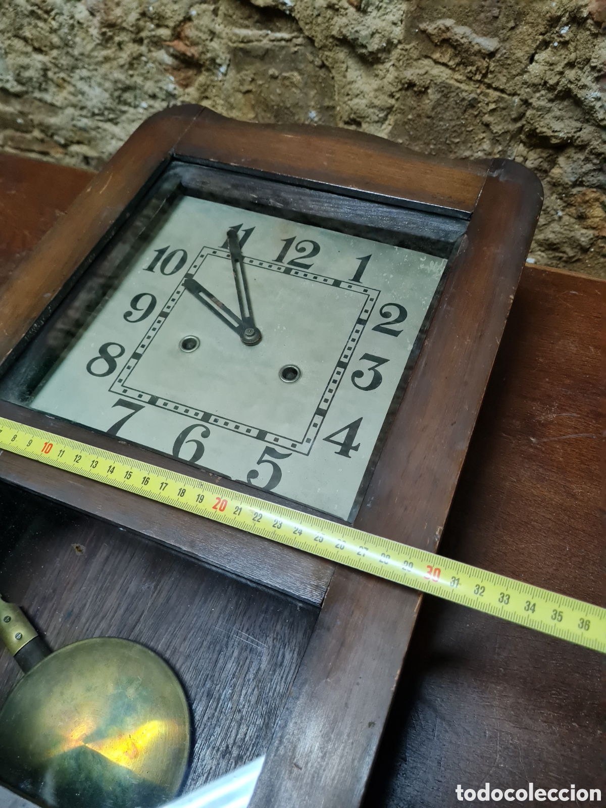 Relojes de pared: Reloj antiguo sin funcionar ardeco - Foto 9