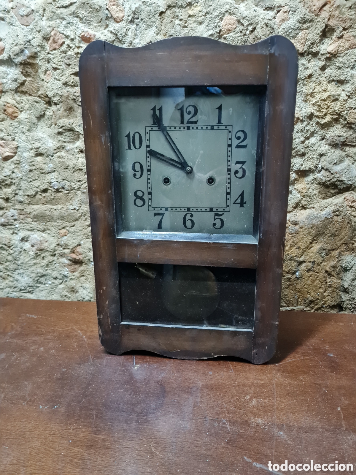 Relojes de pared: Reloj antiguo sin funcionar ardeco - Foto 1