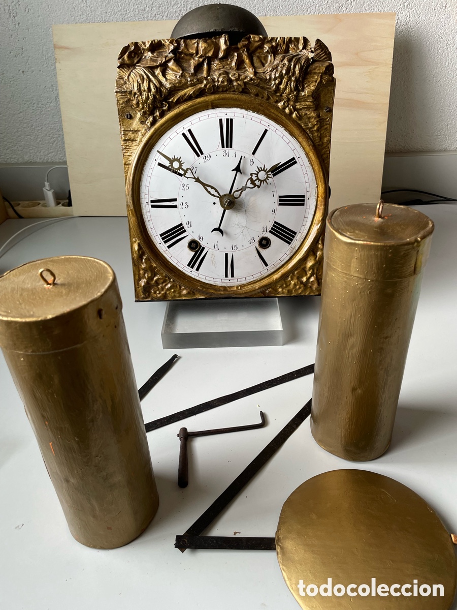 Relojes de pared: Reloj de pared del siglo XIX - Foto 7