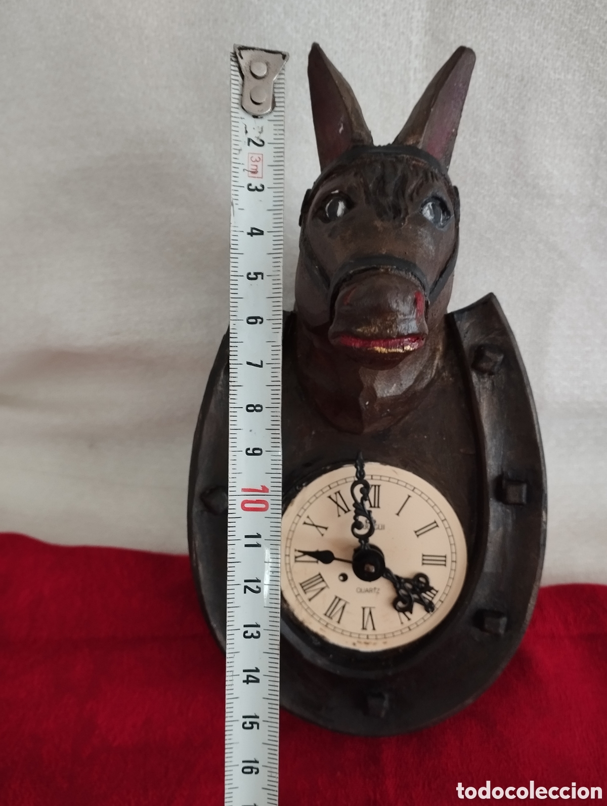Relojes de pared: Antiguo Reloj Madera tallada. - Foto 5