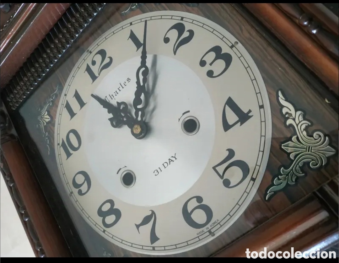 Relojes de pared: Reloj de pared marr&oacute;n - Foto 4