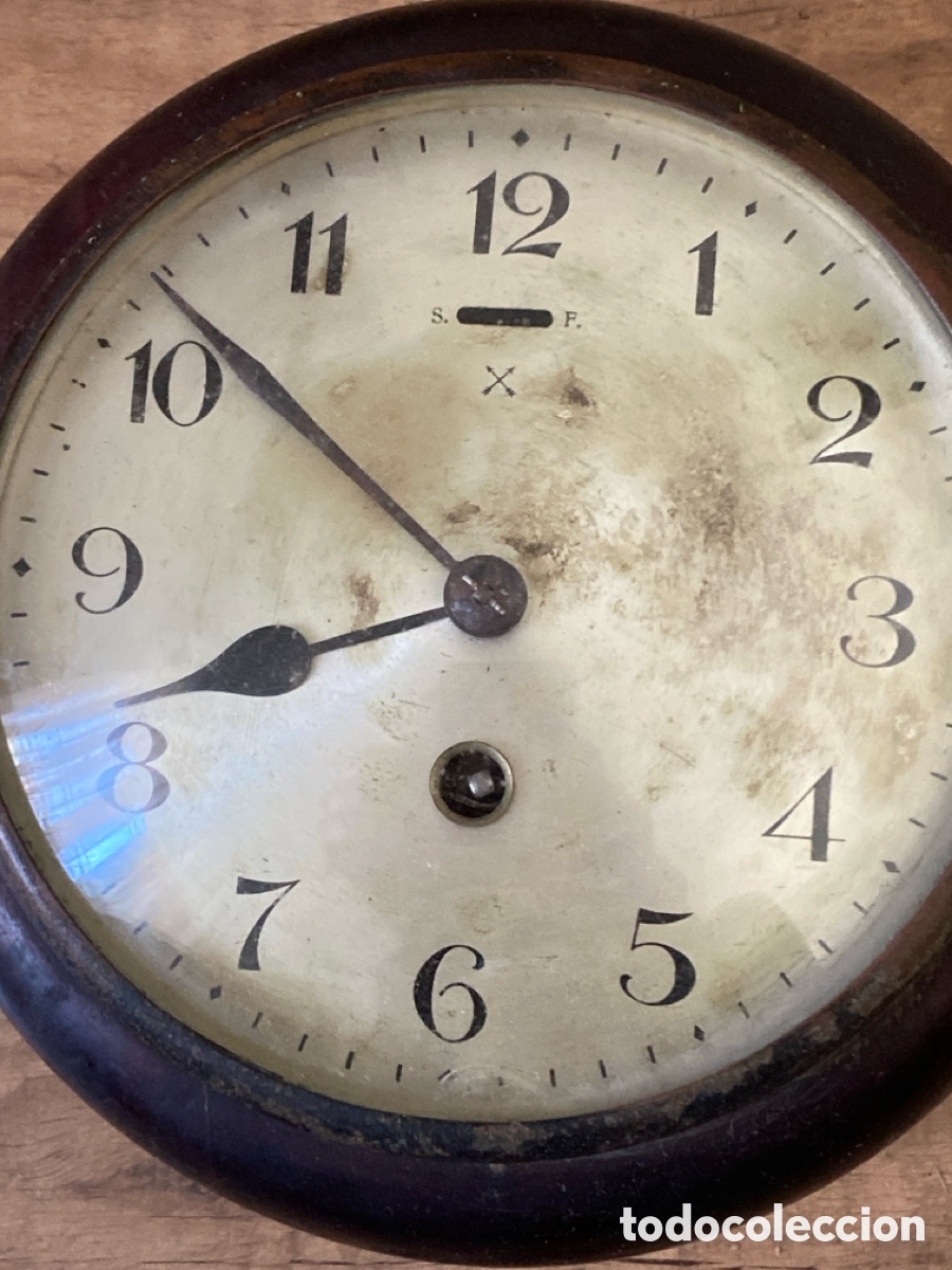 Relojes de pared: Reloj pared con llave .Alemania . - Foto 4