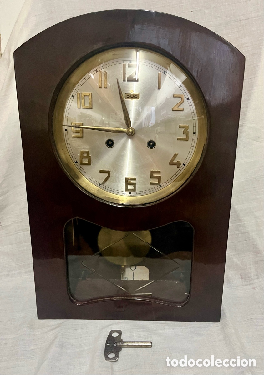Relojes de pared: RELOJ DE PARED MARCA &rdquo;DUC &rdquo; GERMANY FUNCIONA - Foto 1