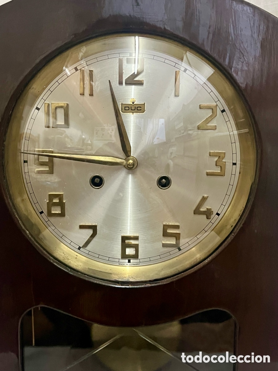 Relojes de pared: RELOJ DE PARED MARCA &rdquo;DUC &rdquo; GERMANY FUNCIONA - Foto 4