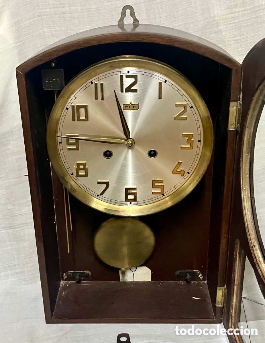 Relojes de pared: RELOJ DE PARED MARCA &rdquo;DUC &rdquo; GERMANY FUNCIONA - Foto 3