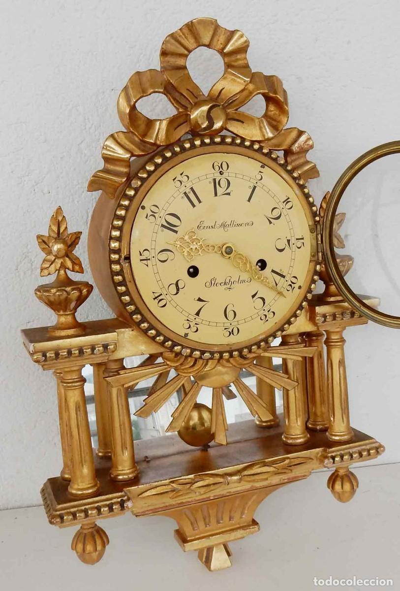 Relojes de pared: Reloj de pared Ernst Mattissons - pan de oro - Foto 2