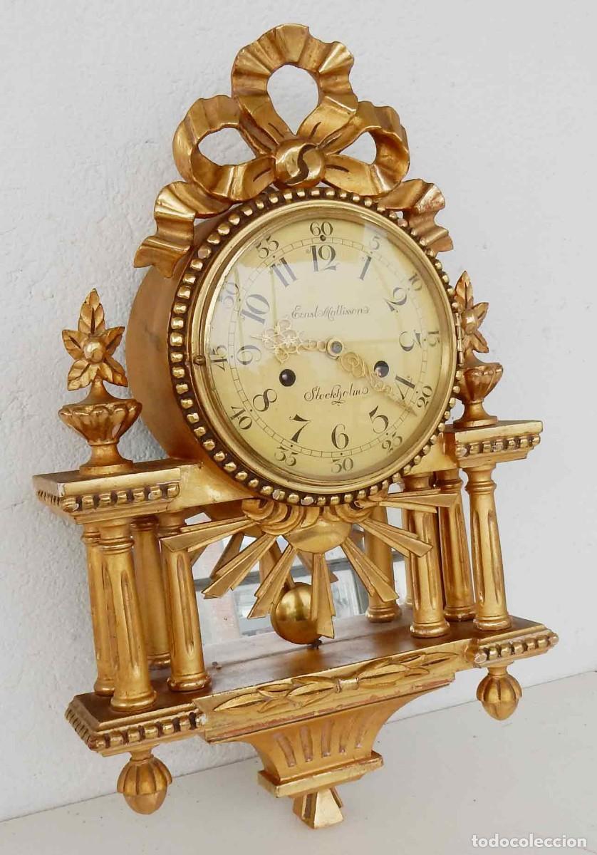 Relojes de pared: Reloj de pared Ernst Mattissons - pan de oro - Foto 4
