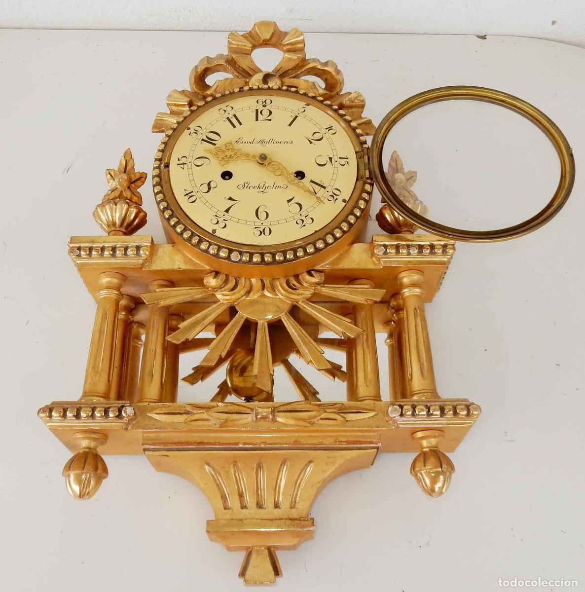Relojes de pared: Reloj de pared Ernst Mattissons - pan de oro - Foto 10