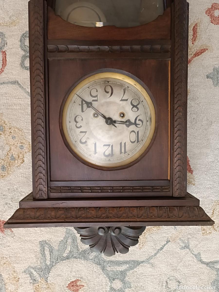 Relojes de pared: Reloj de pared en madera tallada - Foto 2