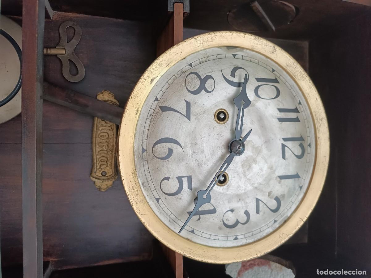 Relojes de pared: Reloj de pared en madera tallada - Foto 3