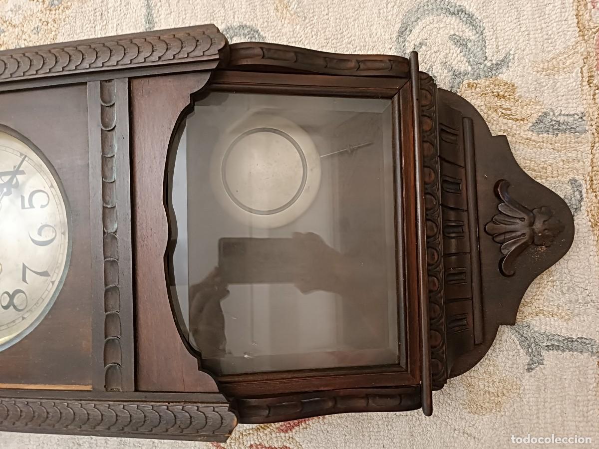 Relojes de pared: Reloj de pared en madera tallada - Foto 4