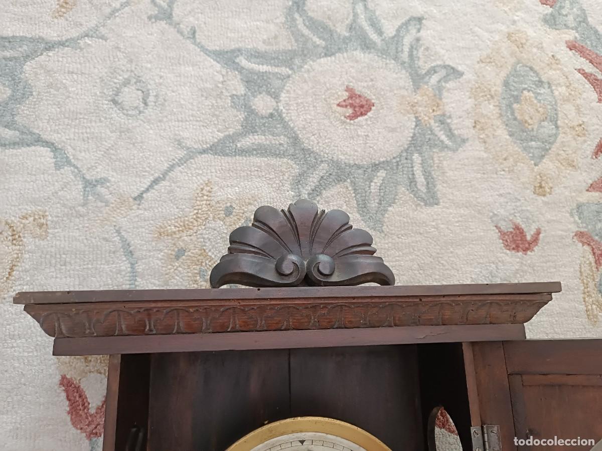 Relojes de pared: Reloj de pared en madera tallada - Foto 9