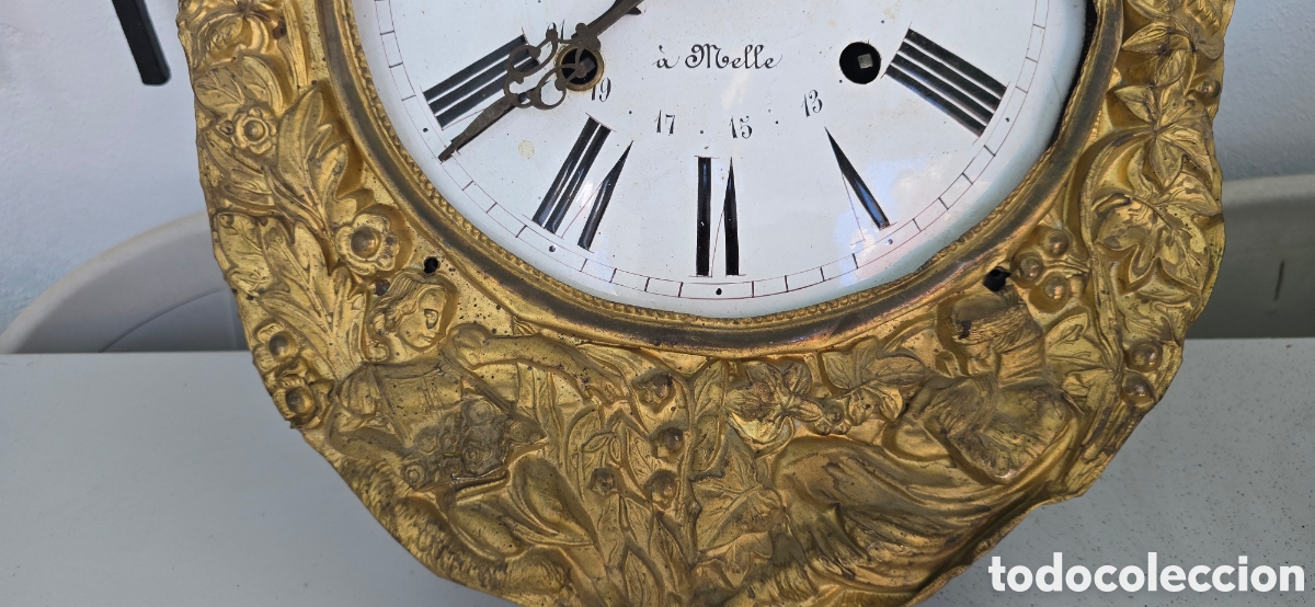 Relojes de pared: RELOJ DE PARED CON PENDULO MORETZ - Foto 4