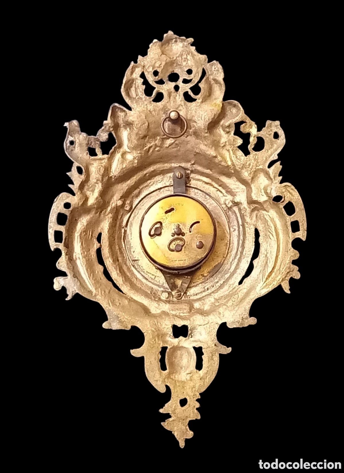 Relojes de pared: Antiguo reloj de pared &rdquo;Blessing&rdquo; West Germany placa de bronce - Foto 2