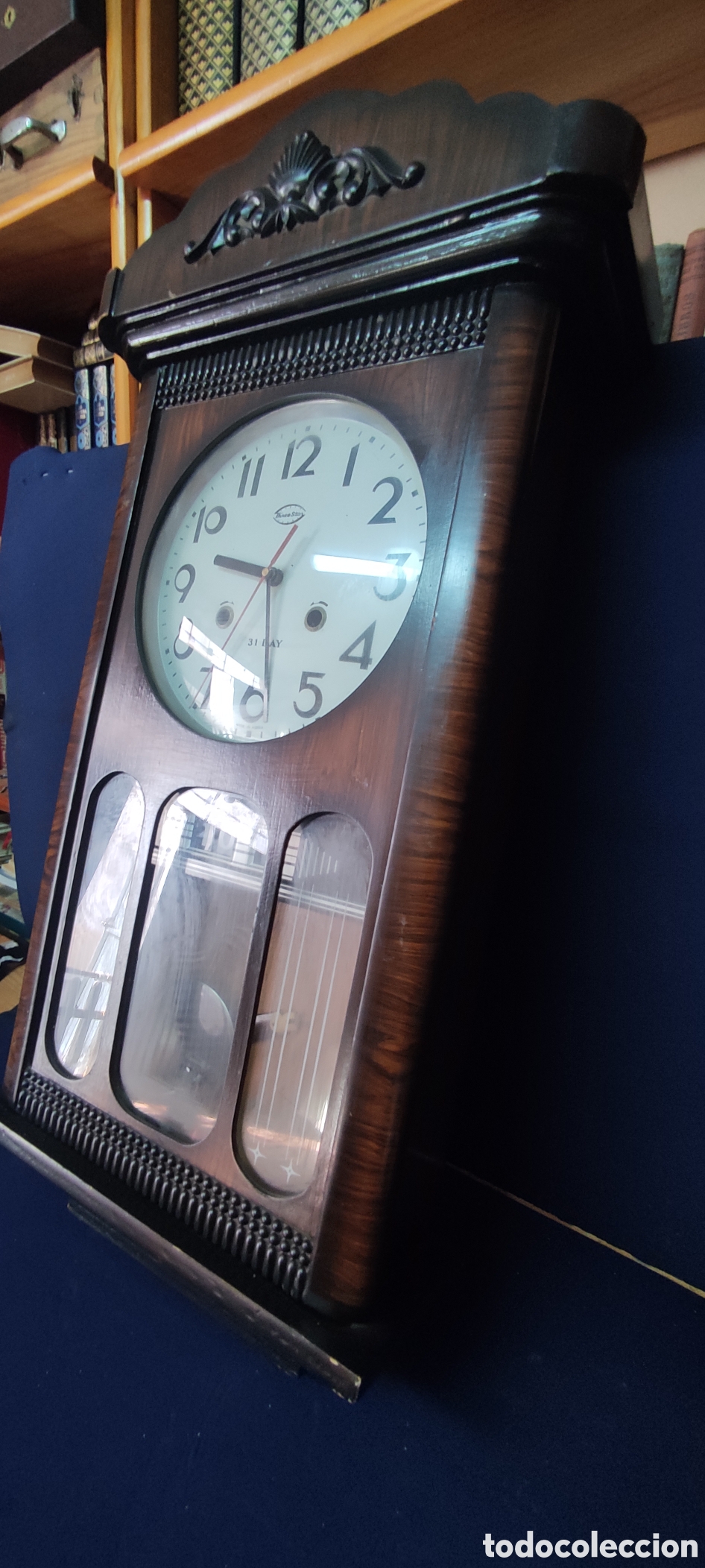 Relojes de pared: Reloj de pendulo Three Star - Foto 3