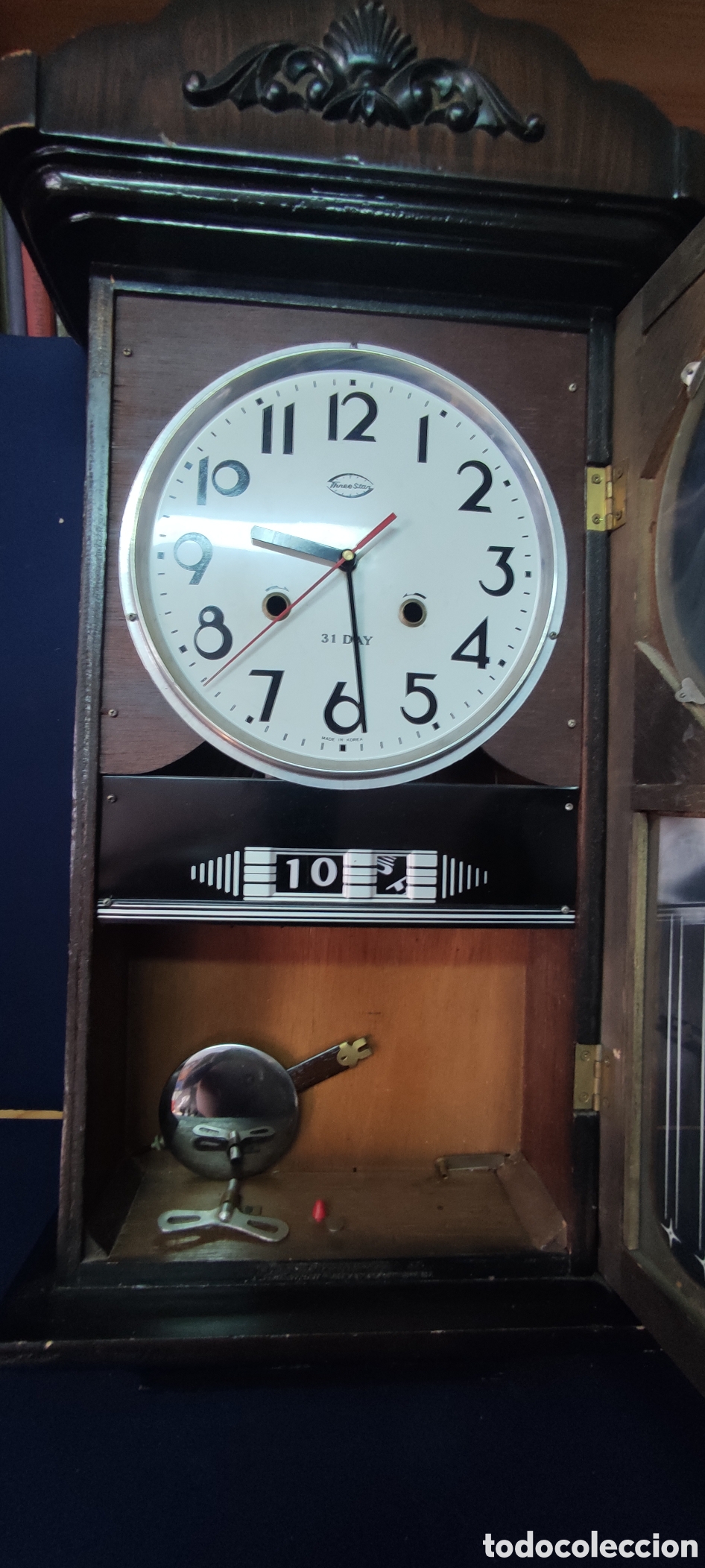 Relojes de pared: Reloj de pendulo Three Star - Foto 6