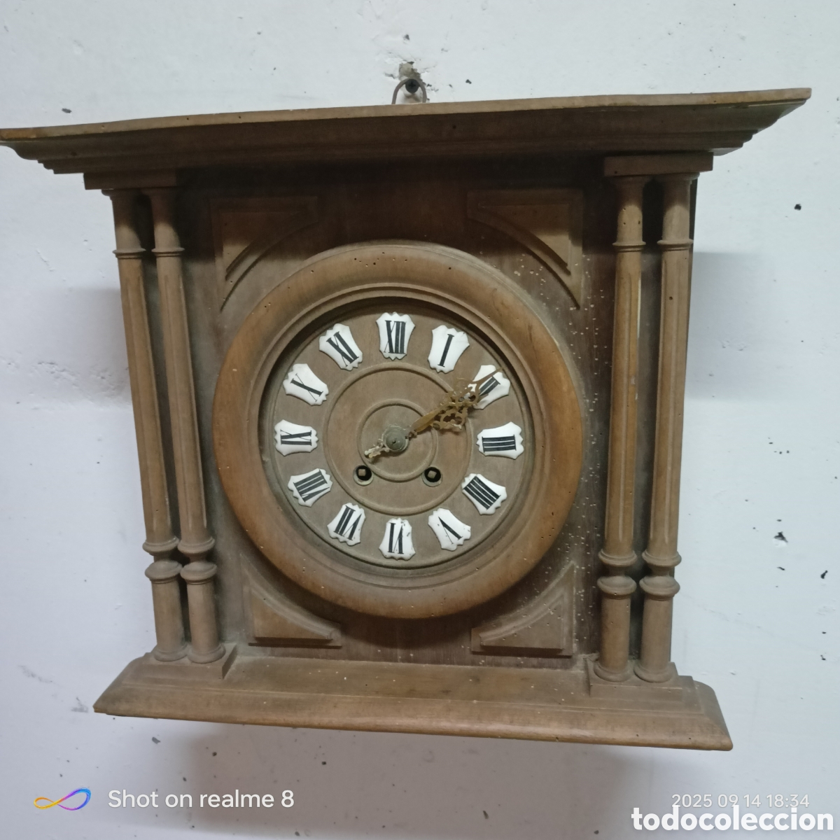 Relojes de pared: ANTIOGUO Y ORIGINAL RELOJ DE PARED. - Foto 1