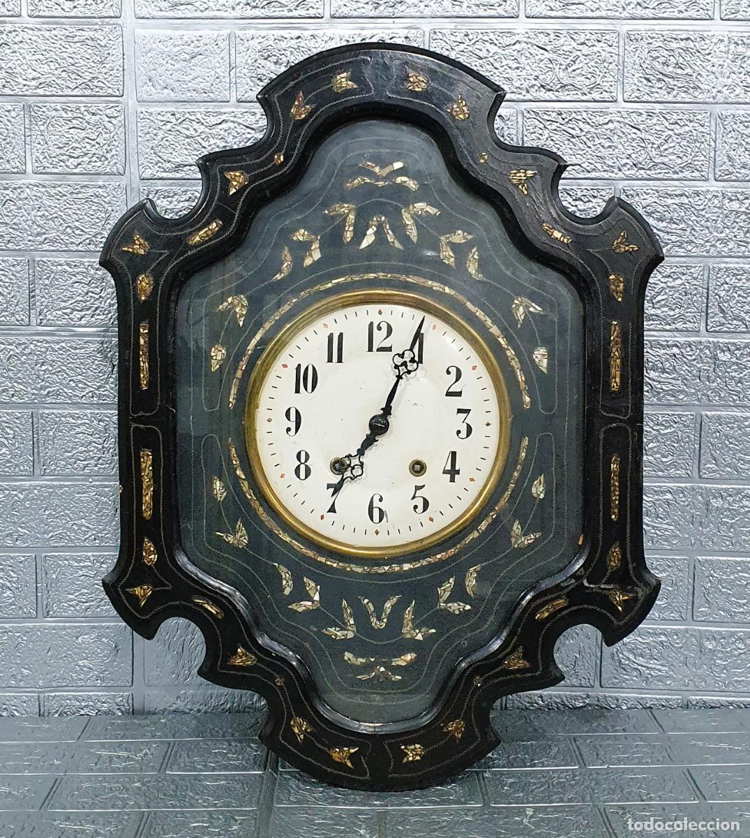 Relojes de pared: Reloj de pared franc&eacute;s de finales del siglo XIX - Foto 1