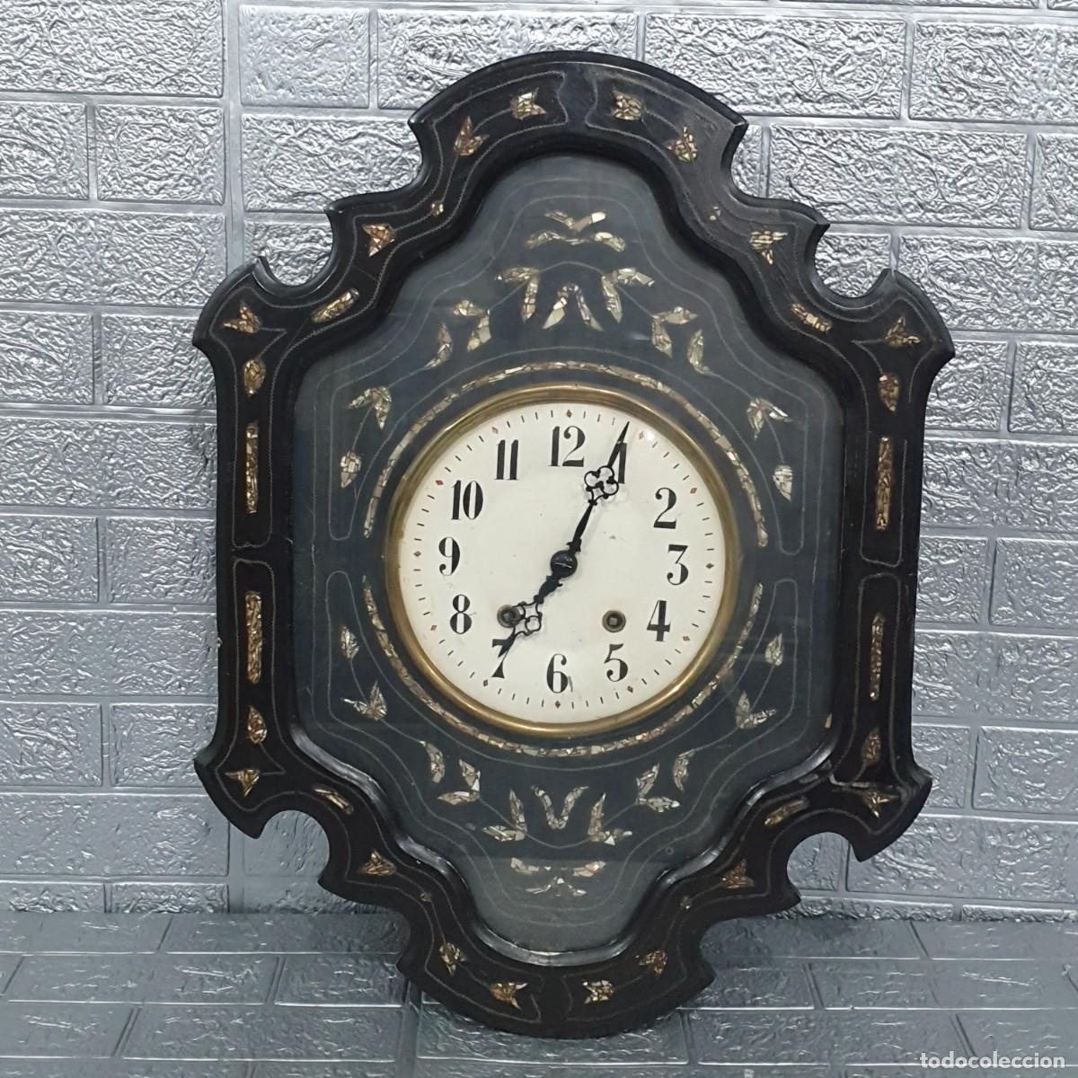 Relojes de pared: Reloj de pared franc&eacute;s de finales del siglo XIX - Foto 2