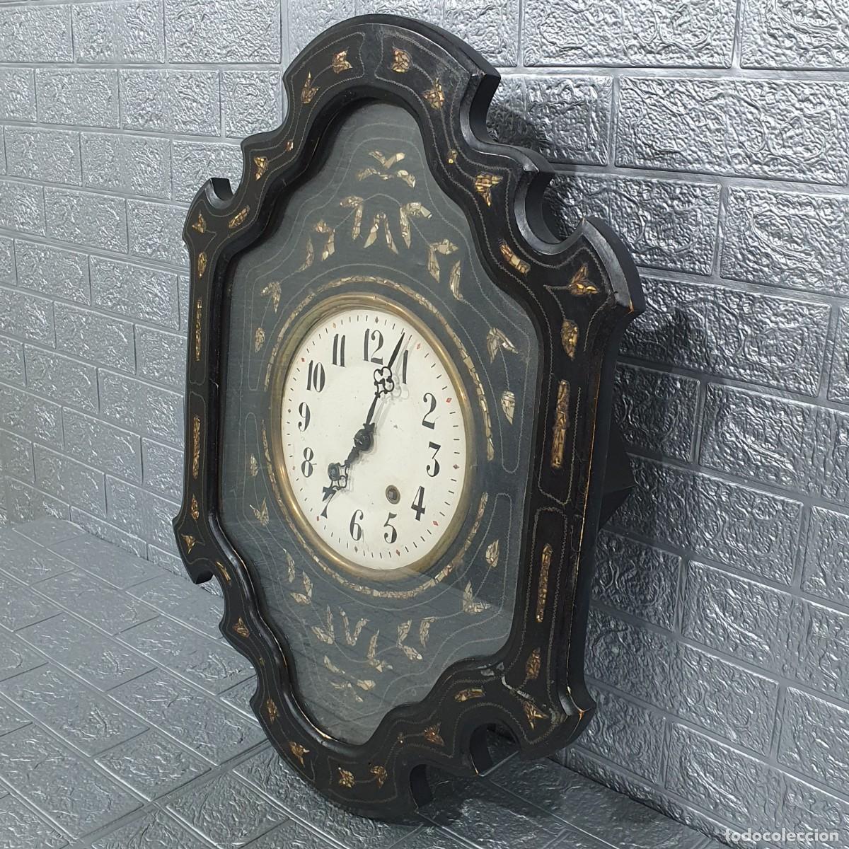 Relojes de pared: Reloj de pared franc&eacute;s de finales del siglo XIX - Foto 3