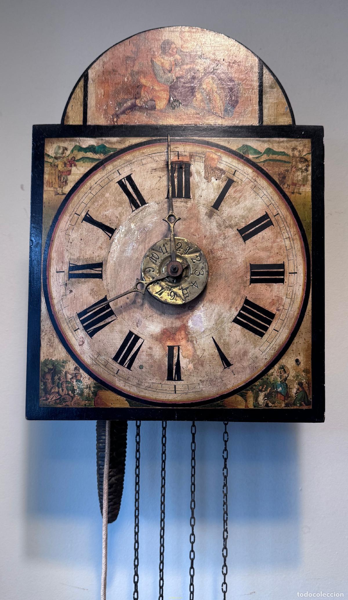 Relojes de pared: ANTIGUO RELOJ RATERA PARED - Foto 2