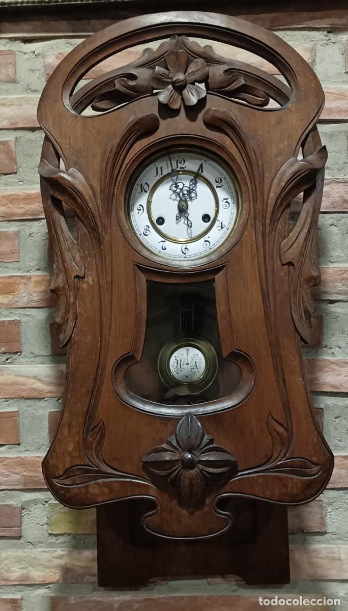 Relojes de pared: RELOJ ART-DECO EN FUNCIONAMIENT Ppios XX - Foto 4