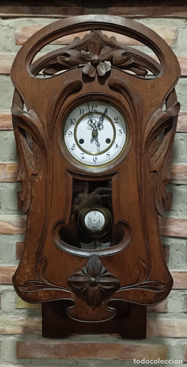 Relojes de pared: RELOJ ART-DECO EN FUNCIONAMIENT Ppios XX - Foto 5