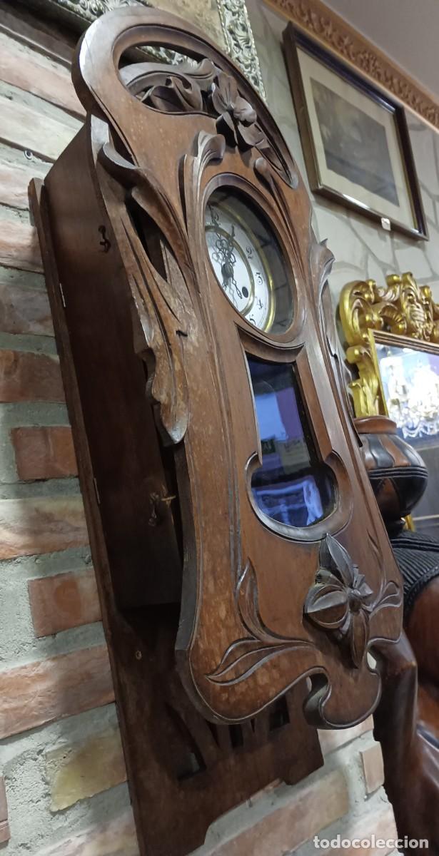 Relojes de pared: RELOJ ART-DECO EN FUNCIONAMIENT Ppios XX - Foto 7