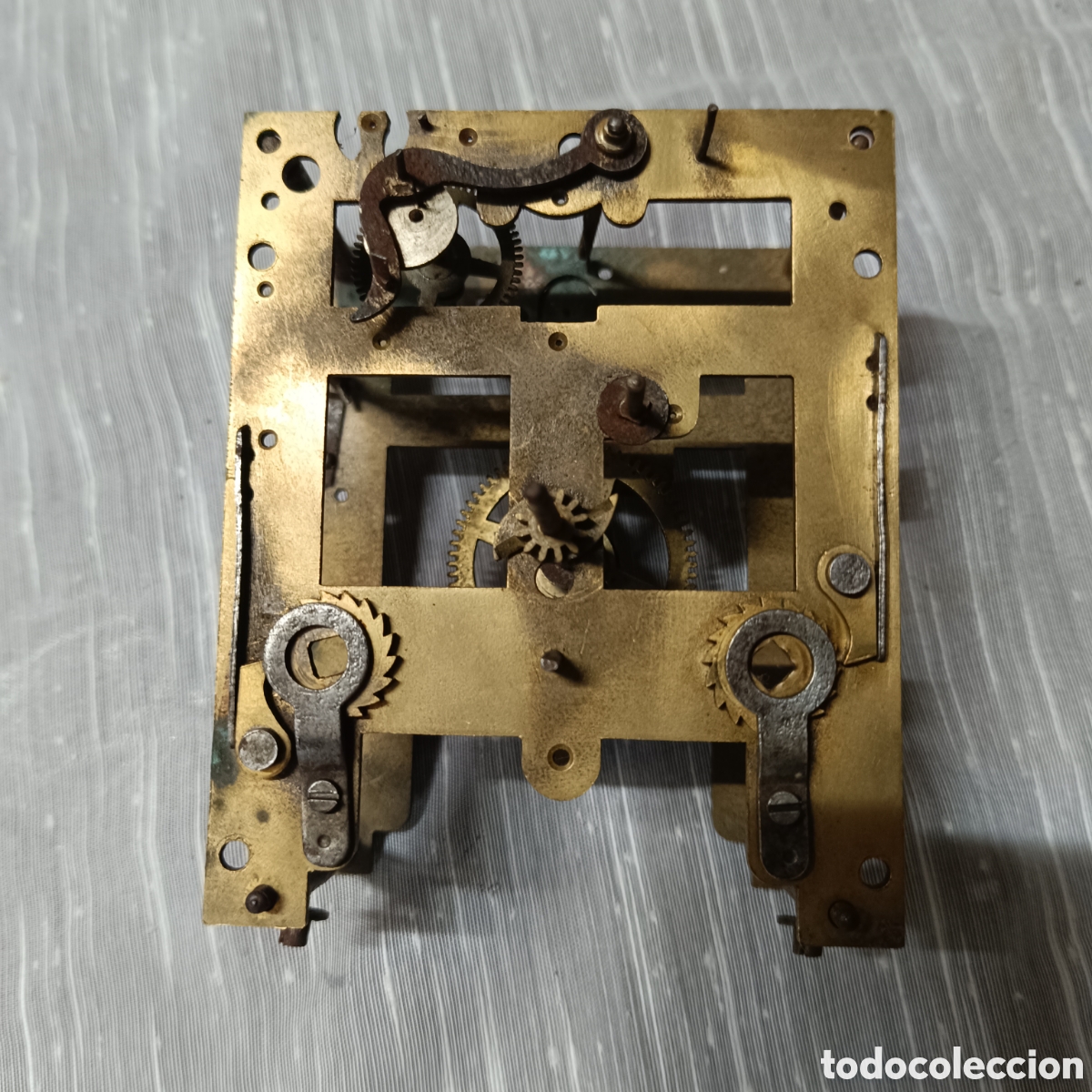 Relojes de pared: Antigua pletina de reloj de pared - Foto 1