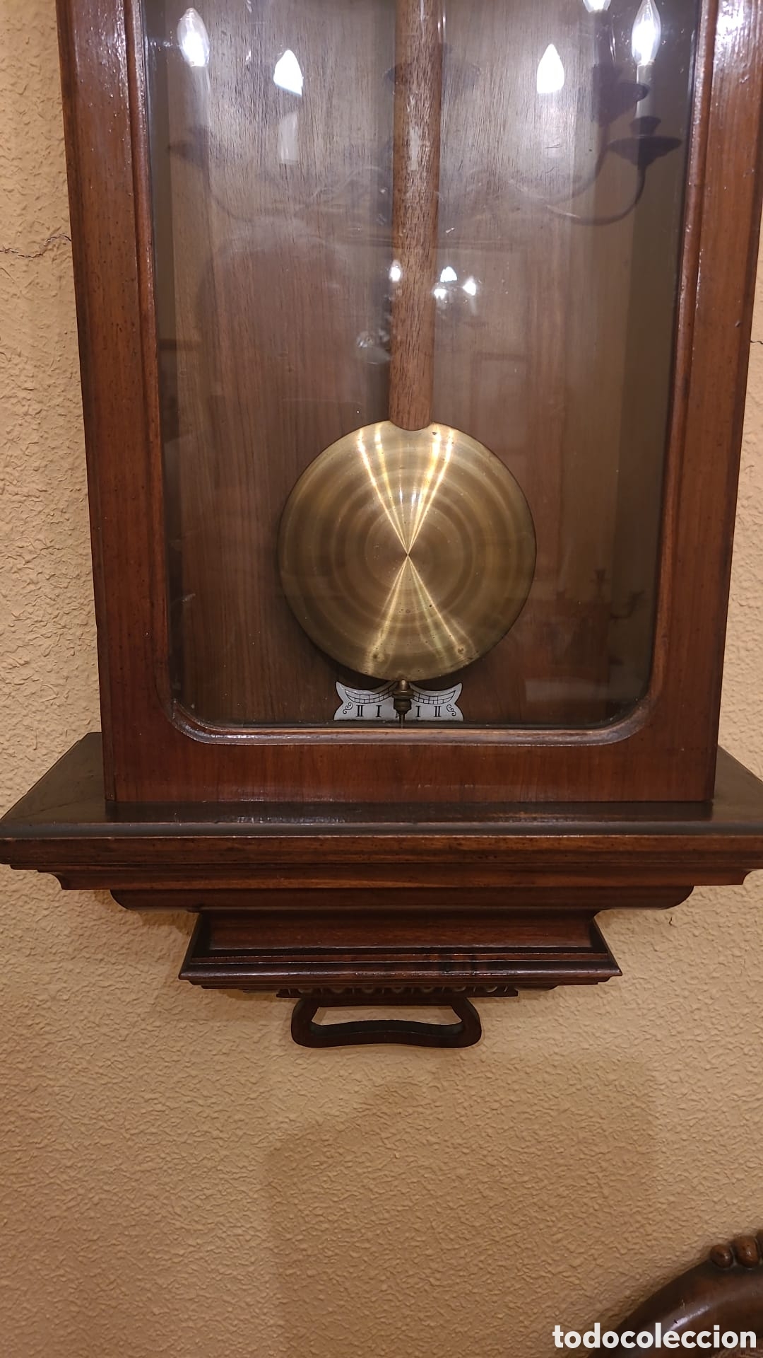 Relojes de pared: Reloj de p&eacute;ndulo carga manual a&ntilde;os 20 - Foto 3