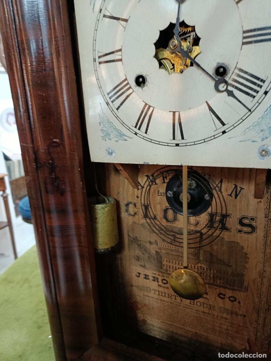 Relojes de pared: Antiguo reloj de repisa o pared Jerome & Co REF-429/1 - Foto 6
