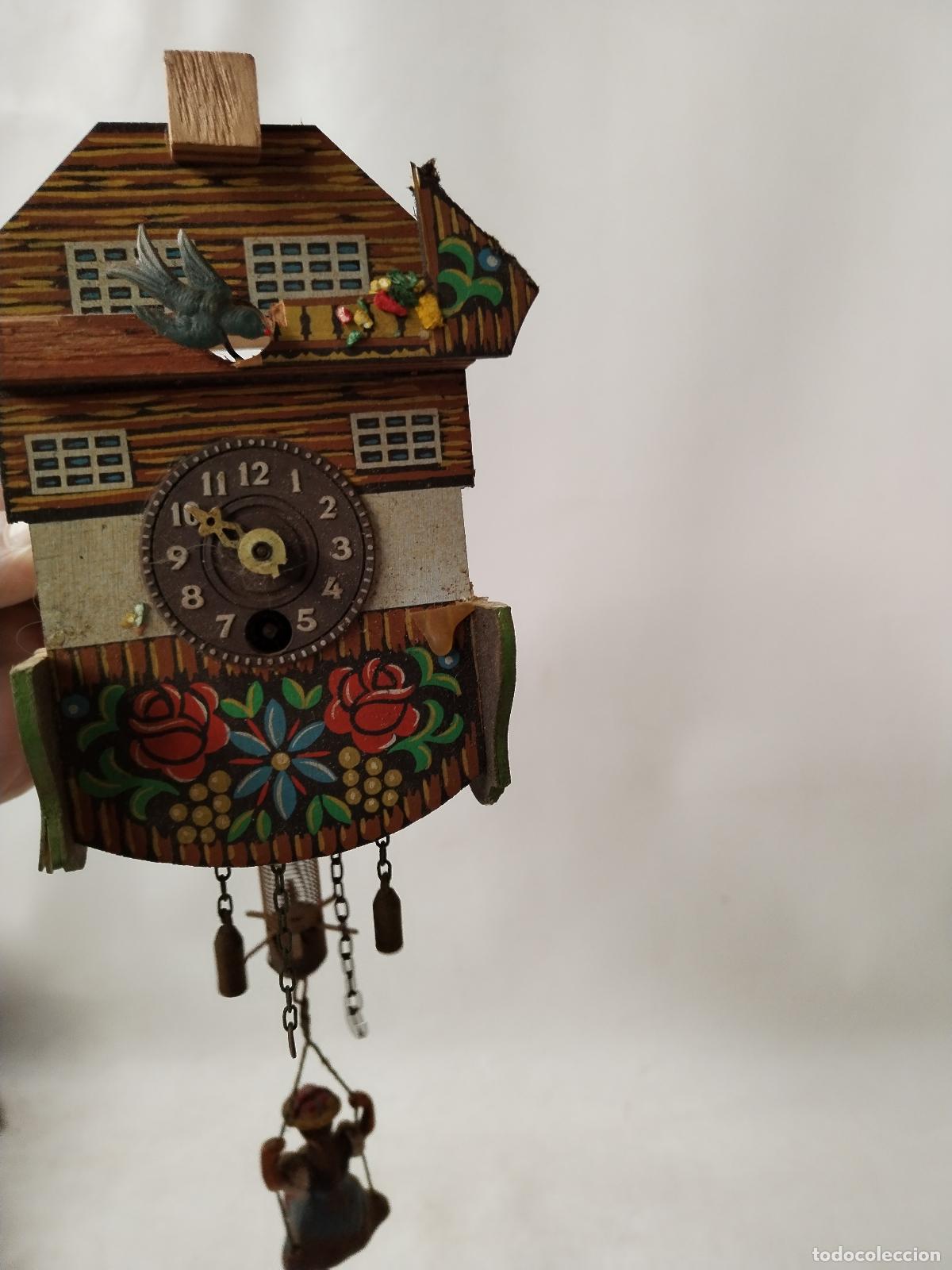 Relojes de pared: antiguo reloj cuc&uacute; de cuerda - Foto 6