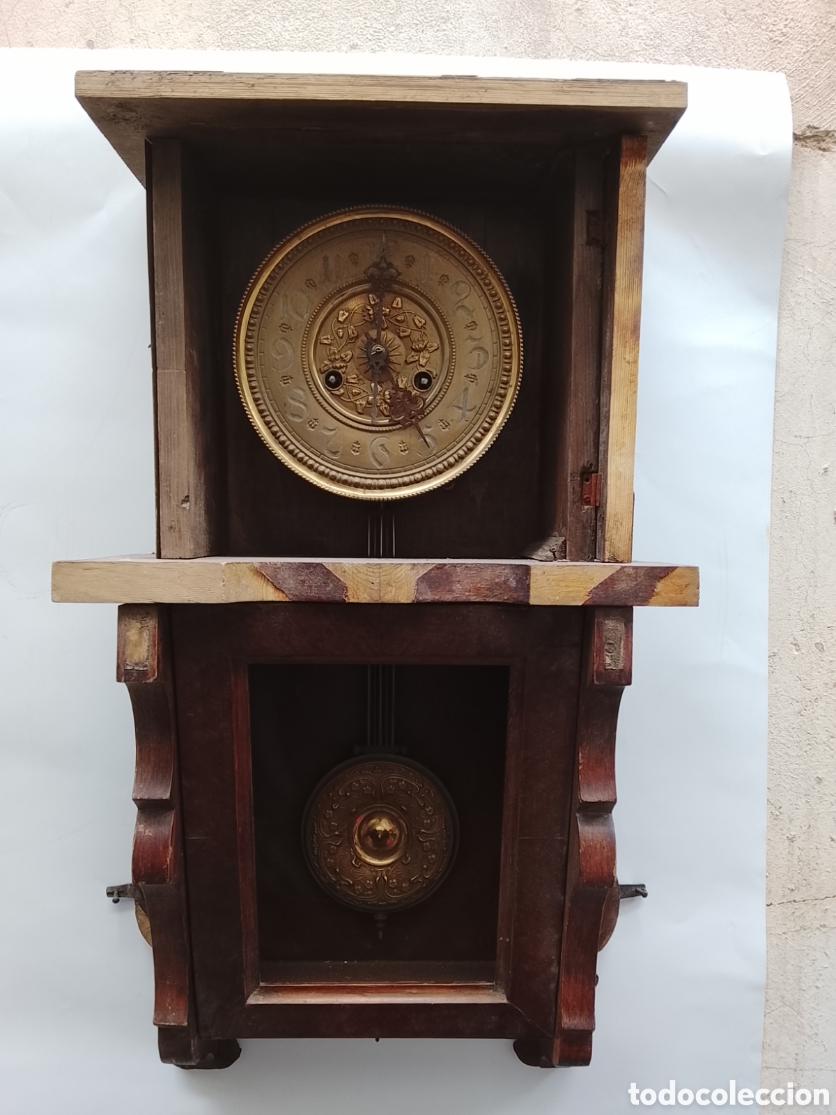 Relojes de pared: Antiguo reloj de pared para restaurar - Foto 1