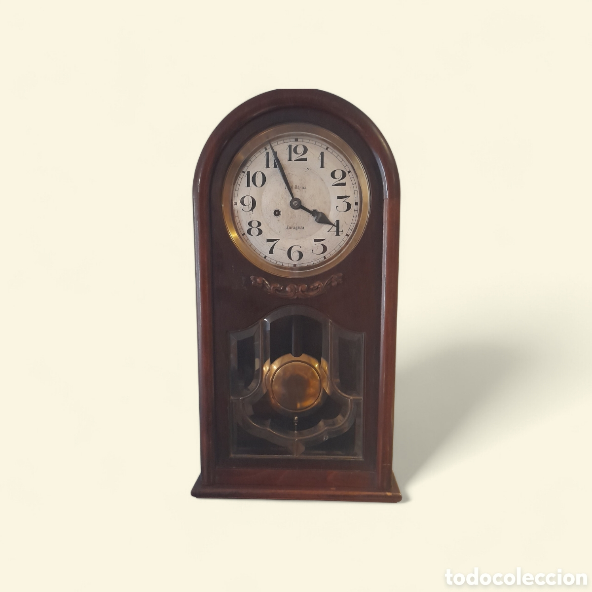 Relojes de pared: Antiguo reloj de pared Jos&eacute; Baena. - Foto 1