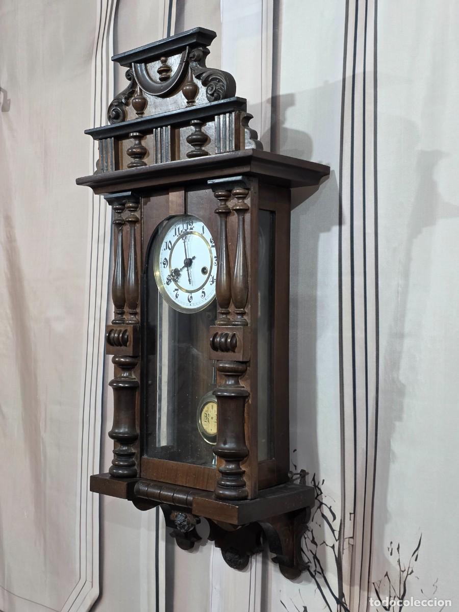 Relojes de pared: Reloj de pared antiguo de p&eacute;ndulo - Foto 2