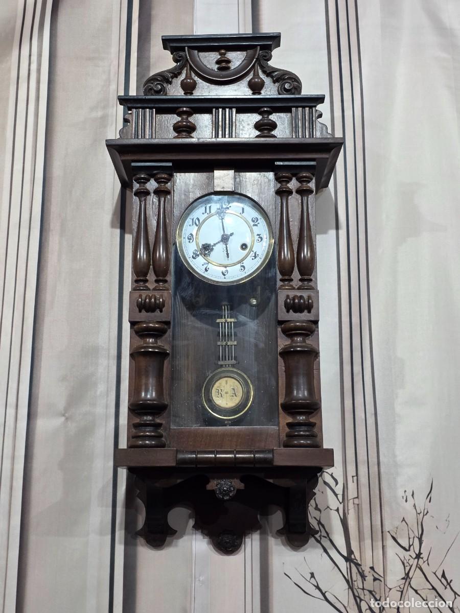 Relojes de pared: Reloj de pared antiguo de p&eacute;ndulo - Foto 4