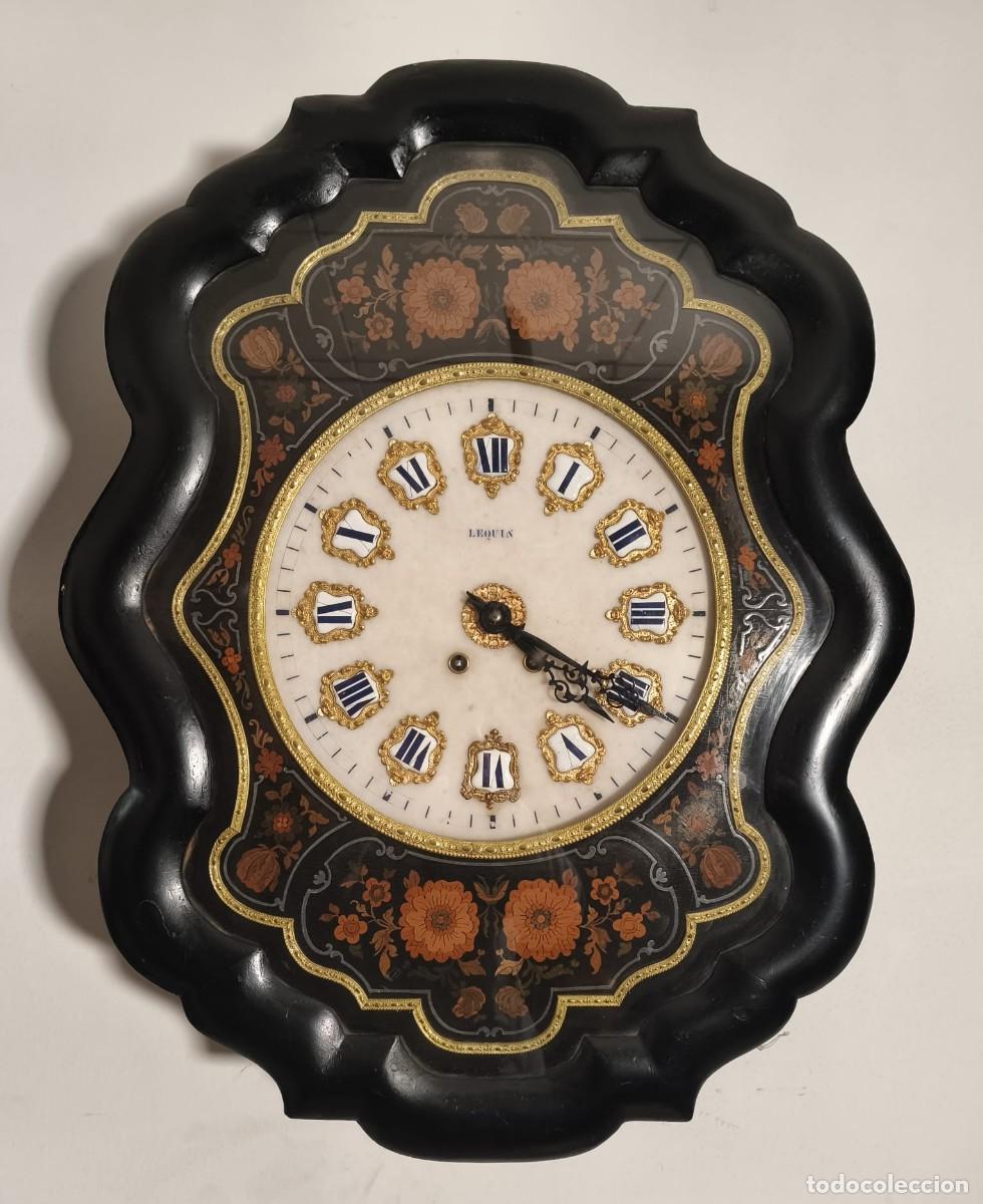 Relojes de pared: Espectacular reloj de pared con marqueter&iacute;a - Foto 1