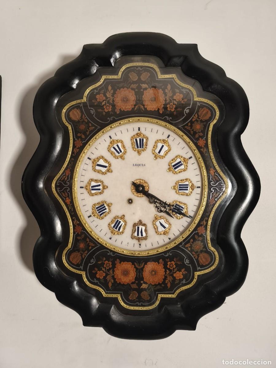 Relojes de pared: Espectacular reloj de pared con marqueter&iacute;a - Foto 4