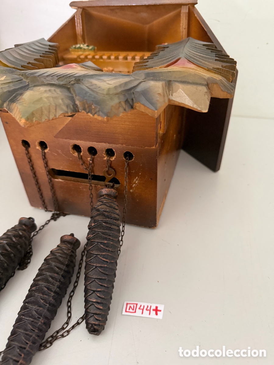 Relojes de pared: reloj de cuco antiguo de la Selva Negra - Foto 3