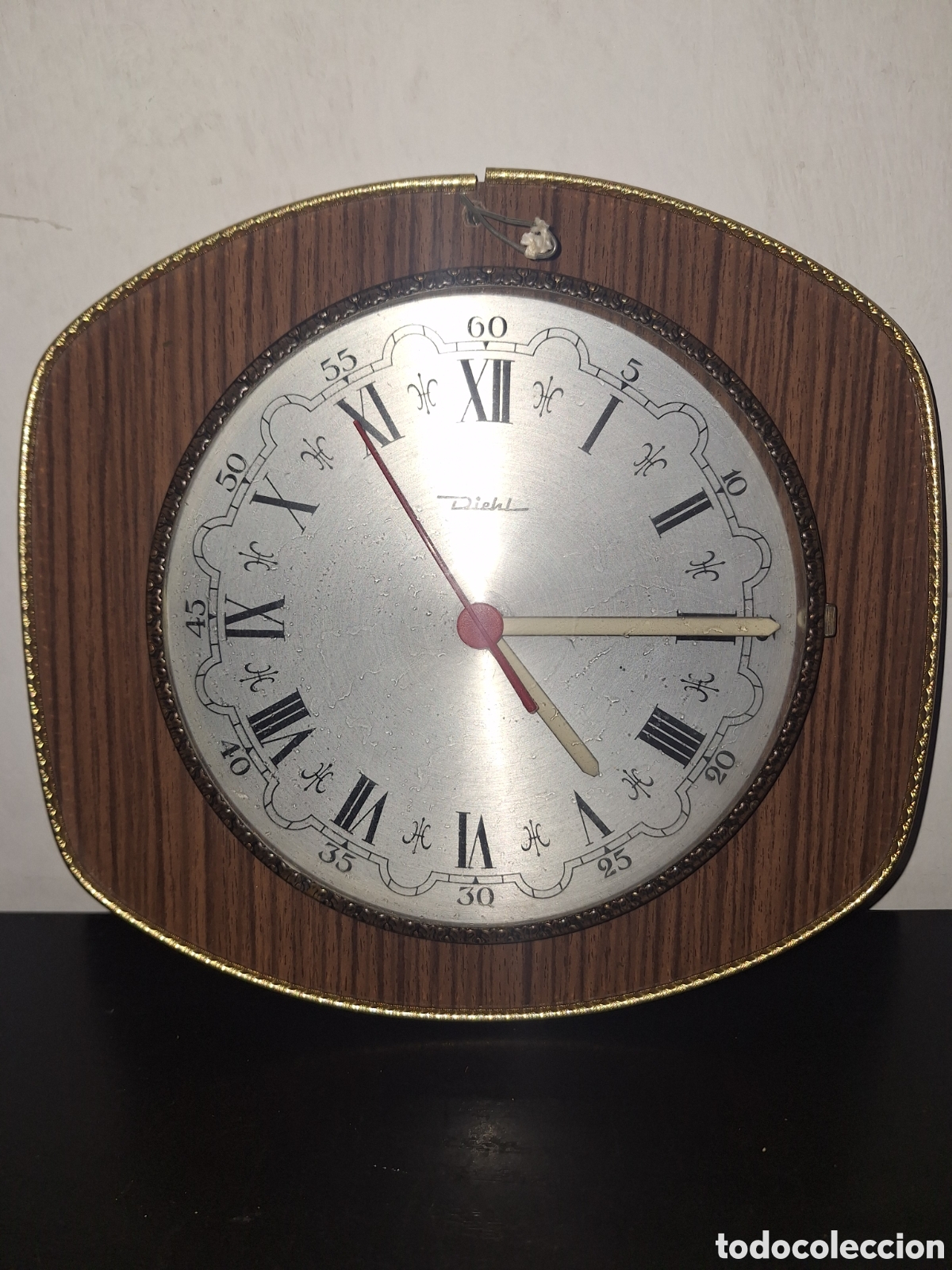 Relojes de pared: Antiguo reloj de madera Diehl