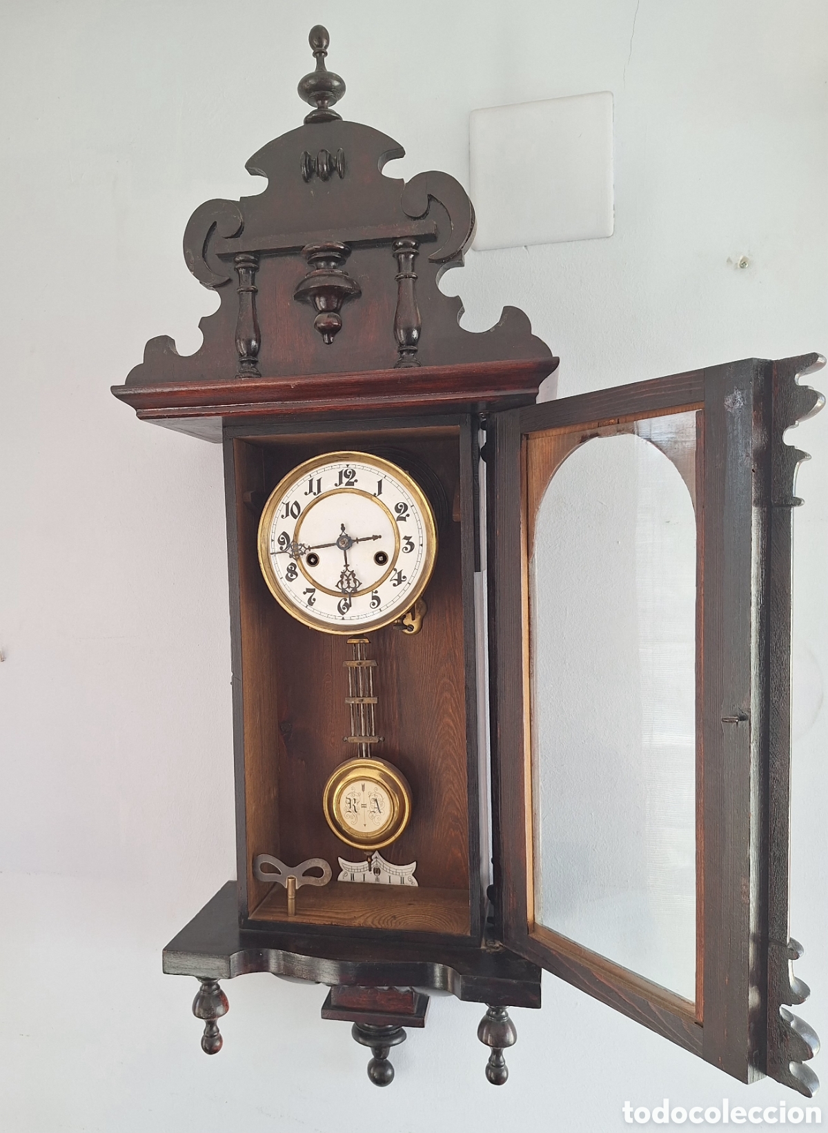 Relojes de pared: Reloj de pared con p&eacute;ndulo - Foto 4